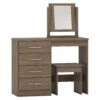 Nevada Rustic Oak 4 Drawer Dressing Table Set -Fresh sleep Store nevada rustic oak 4 drawer dressing table set p76717 124472 zoom