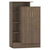 Nevada Rustic Oak Effect Petite Open Shelf Wardrobe -Fresh sleep Store nevada rustic oak effect petite open shelf wardrobe p80394 157878 zoom