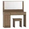 Nevada Rustic Oak Effect Vanity/Dressing Table Set -Fresh sleep Store nevada rustic oak effect vanity dressing table set p80418 157978 zoom