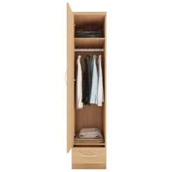 Nevada Sonoma Oak Effect 1 Door 1 Drawer Wardrobe -Fresh sleep Store nevada sonoma oak effect 1 door 1 drawer wardrobe p80332 157540 zoom