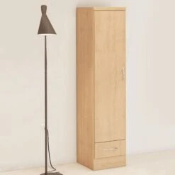 Nevada Sonoma Oak Effect 1 Door 1 Drawer Wardrobe -Fresh sleep Store nevada sonoma oak effect 1 door 1 drawer wardrobe p80332 157541 zoom