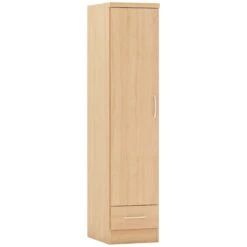 Nevada Sonoma Oak Effect 1 Door 1 Drawer Wardrobe -Fresh sleep Store nevada sonoma oak effect 1 door 1 drawer wardrobe p80332 157542 zoom