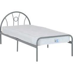 Nova Silver Metal Bed -Fresh sleep Store nova silver metal bed p69858 119290 zoom