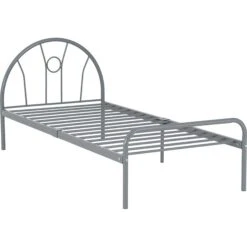 Nova Silver Metal Bed -Fresh sleep Store nova silver metal bed p69858 119291 zoom