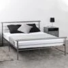 Orion Silver Metal Bed -Fresh sleep Store orion silver metal bed p69625 105368 zoom