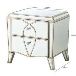 Pristina 2 Drawer Mirrored Cabinet -Fresh sleep Store pristina 2 drawer mirrored cabinet p81374 163872 zoom
