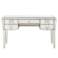 Pristina Mirror Champagne 3 Drawer Dressing Table -Fresh sleep Store pristina mirror champagne 3 drawer dressing table p80772 159486 zoom
