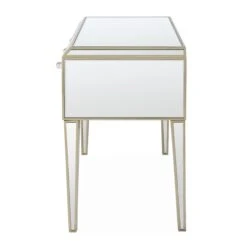 Pristina Mirror Champagne 3 Drawer Dressing Table -Fresh sleep Store pristina mirror champagne 3 drawer dressing table p80772 159489 zoom