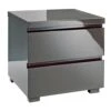 Puro 2 Drawer Charcoal Bedside