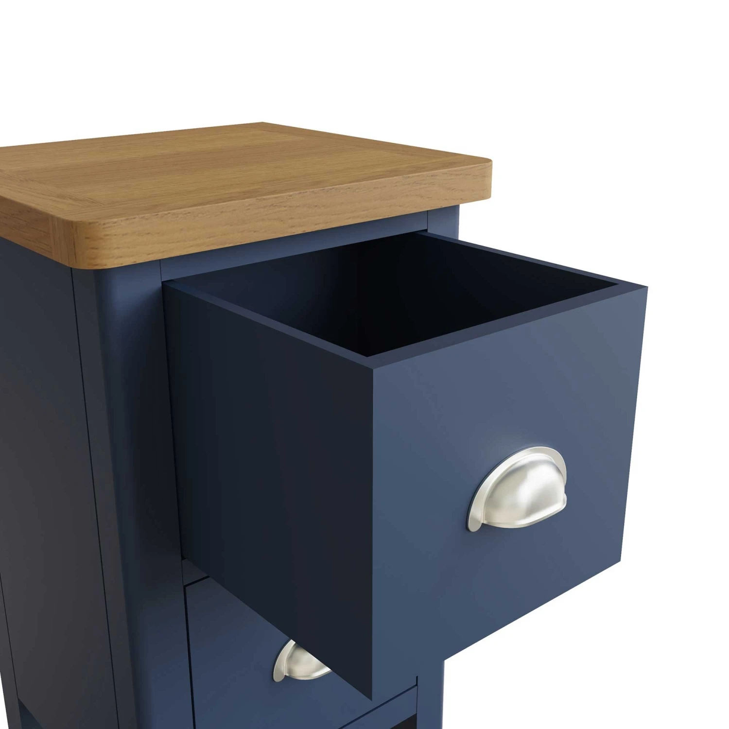 Ranston Blue 2 Drawer Bedside Cabinet 9 Ranston Blue 2 Drawer Bedside Cabinet - Image 7
