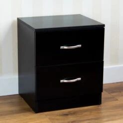 Riano Black 2 Drawer Chest