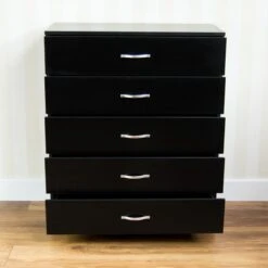 Riano Black 5 Drawer Chest 10 Riano Black 5 Drawer Chest -Fresh sleep Store riano black 5 drawer chest p54068 72390 zoom