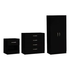 Riano Black Trio Bedroom Set