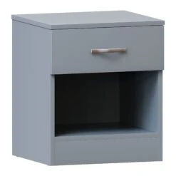 Riano Grey 1 Drawer Bedside Chest