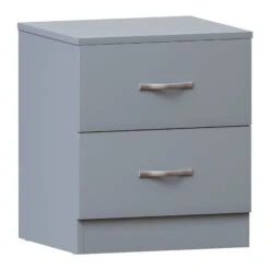 Fresh sleep Store -Fresh sleep Store riano grey 2 drawer bedside chest p79281 149812 zoom