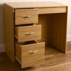 Riano Pine 3 Drawer Dressing Table -Fresh sleep Store riano pine 3 drawer dressing table p53857 71257 zoom