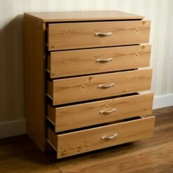 Riano Pine 5 Drawer Chest -Fresh sleep Store riano pine 5 drawer chest p54070 72400 zoom
