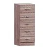 Riano Walnut 5 Drawer Narrow Chest -Fresh sleep Store riano walnut 5 drawer narrow chest p79291 137573 zoom
