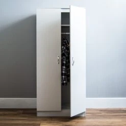 Riano White 2 Door Wardrobe -Fresh sleep Store riano white 2 door wardrobe p53682 70150 zoom