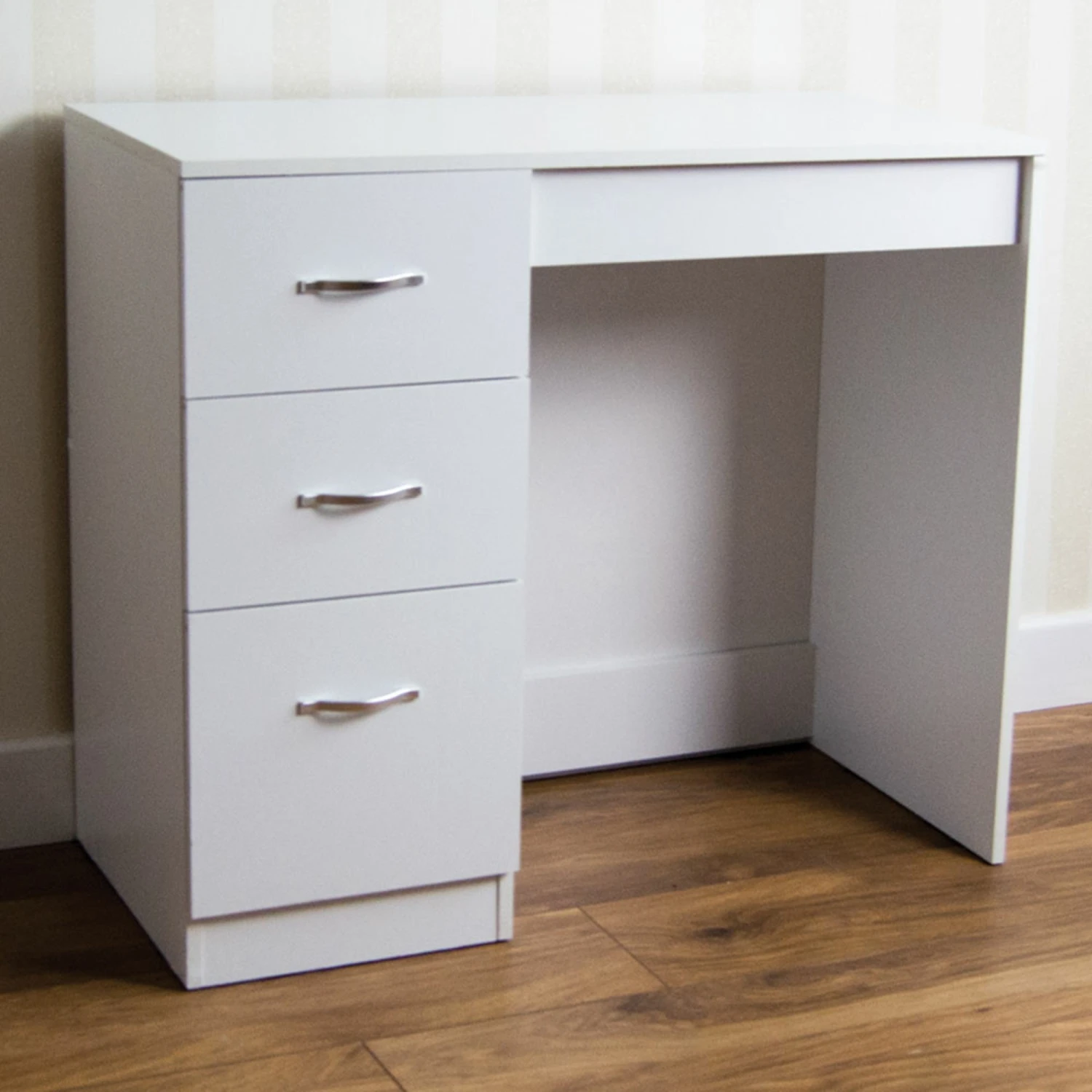 Riano White 3 Drawer Dressing Table 4 Riano White 3 Drawer Dressing Table - Image 2