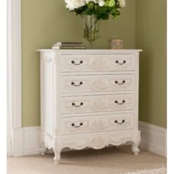 Rococo Antique French Style Chest Of Drawers