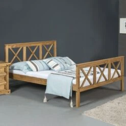 Salvador Pine High Foot End Bed