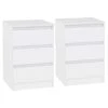 Set Of 2 White Malvern 3 Drawer Bedside Tables 2 Set Of 2 White Malvern 3 Drawer Bedside Tables -Fresh sleep Store set of 2 white malvern 3 drawer bedside tables p76616 124257 zoom