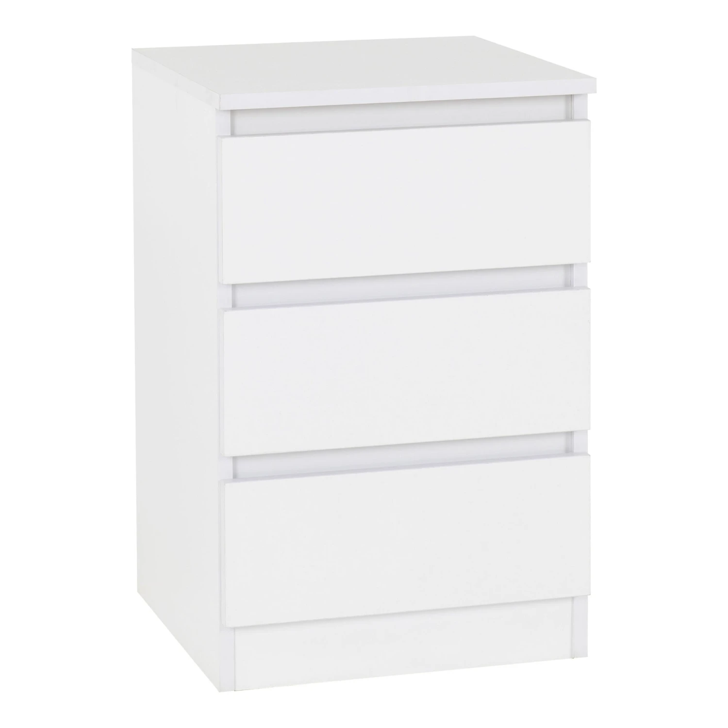 Set Of 2 White Malvern 3 Drawer Bedside Tables 4 Set Of 2 White Malvern 3 Drawer Bedside Tables - Image 2