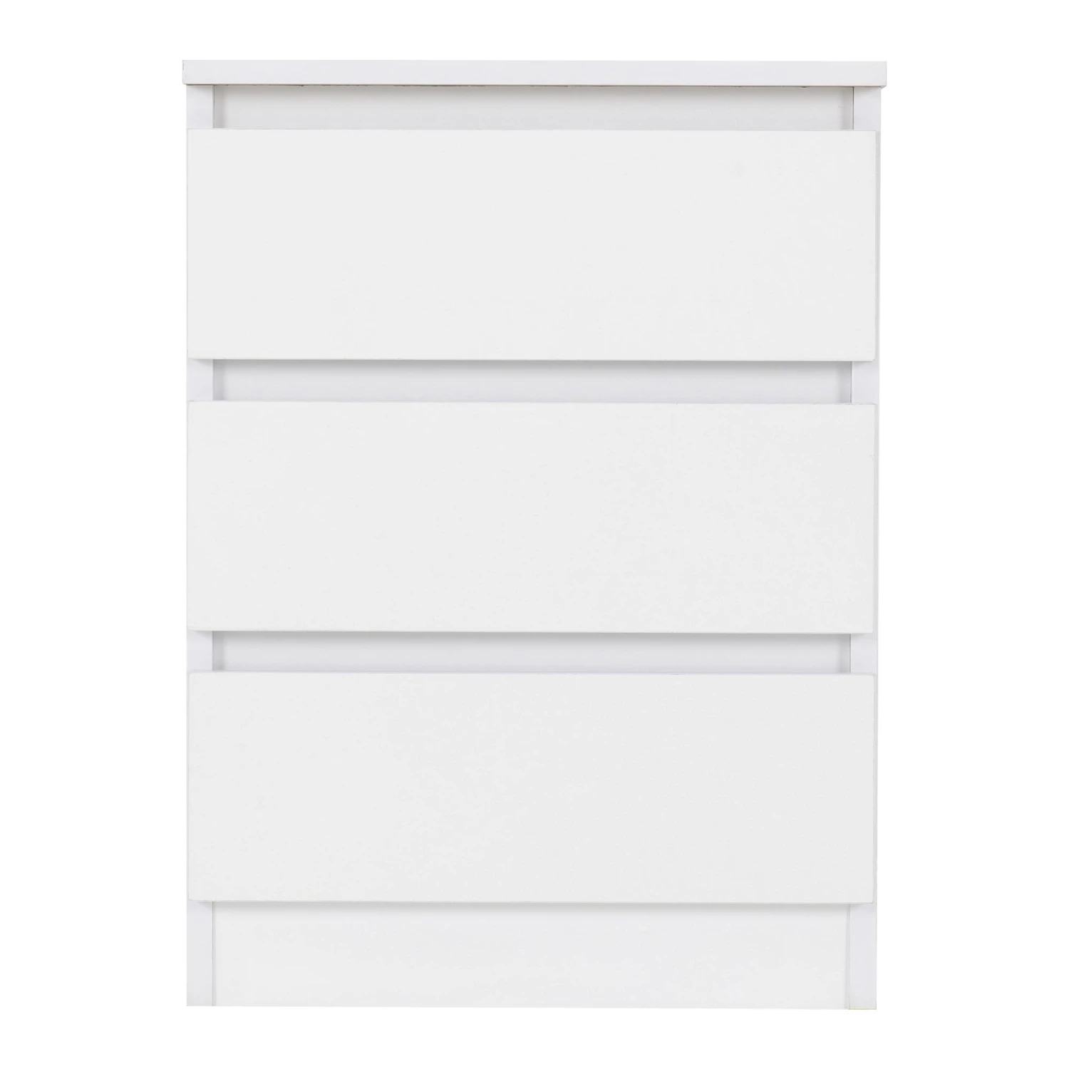 Set Of 2 White Malvern 3 Drawer Bedside Tables 6 Set Of 2 White Malvern 3 Drawer Bedside Tables - Image 4