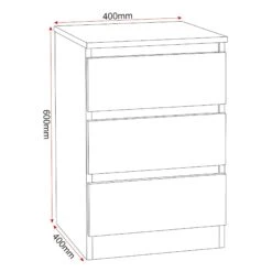 Set Of 2 White Malvern 3 Drawer Bedside Tables 17 Set Of 2 White Malvern 3 Drawer Bedside Tables -Fresh sleep Store set of 2 white malvern 3 drawer bedside tables p76616 124507 zoom