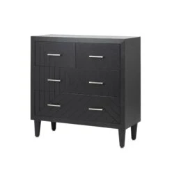 Solano Black 4 Drawer Chest -Fresh sleep Store solano black 4 drawer chest p81158 162212 zoom