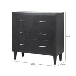 Solano Black 4 Drawer Chest -Fresh sleep Store solano black 4 drawer chest p81158 162215 zoom