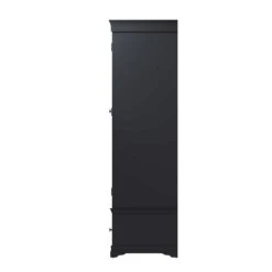 Swindon Midnight Grey 3 Door 3 Drawer Wardrobe -Fresh sleep Store swindon midnight grey 3 door 3 drawer wardrobe p74584 114075 zoom