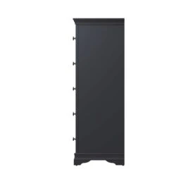 Swindon Midnight Grey 5 Drawer Wellington Chest -Fresh sleep Store swindon midnight grey 5 drawer wellington chest p74570 113987 zoom