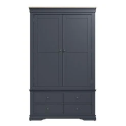 Swindon Oak Midnight Grey 2 Door 2 Drawer Wardrobe -Fresh sleep Store swindon oak midnight grey 2 door 2 drawer wardrobe p81236 162752 zoom
