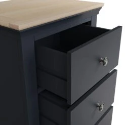 Swindon Oak Midnight Grey 5 Drawer Wellington Chest -Fresh sleep Store swindon oak midnight grey 5 drawer wellington chest p81232 162712 zoom
