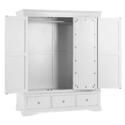 Swindon White 3 Door 3 Drawer Wardrobe 9 Swindon White 3 Door 3 Drawer Wardrobe -Fresh sleep Store swindon white 3 door 3 drawer wardrobe p56898 80380 zoom