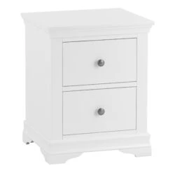 Swindon White Large Bedside Cabinet