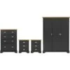 Toledo Grey 3 Door Wardrobe Bedroom Set -Fresh sleep Store toledo grey 3 door wardrobe bedroom set p76405 122617 zoom