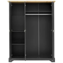 Toledo Grey 3 Door Wardrobe -Fresh sleep Store toledo grey 3 door wardrobe p76410 122652 zoom