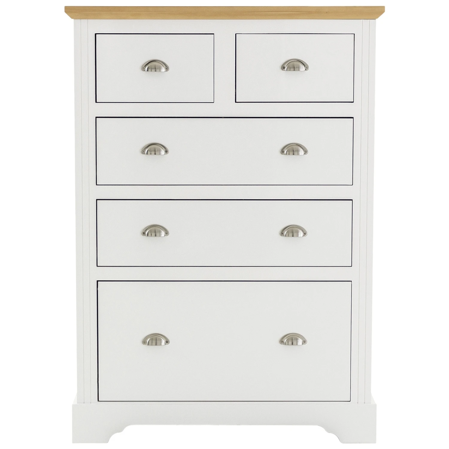 Toledo White 3 And 2 Drawer Chest 3 Toledo White 3 And 2 Drawer Chest