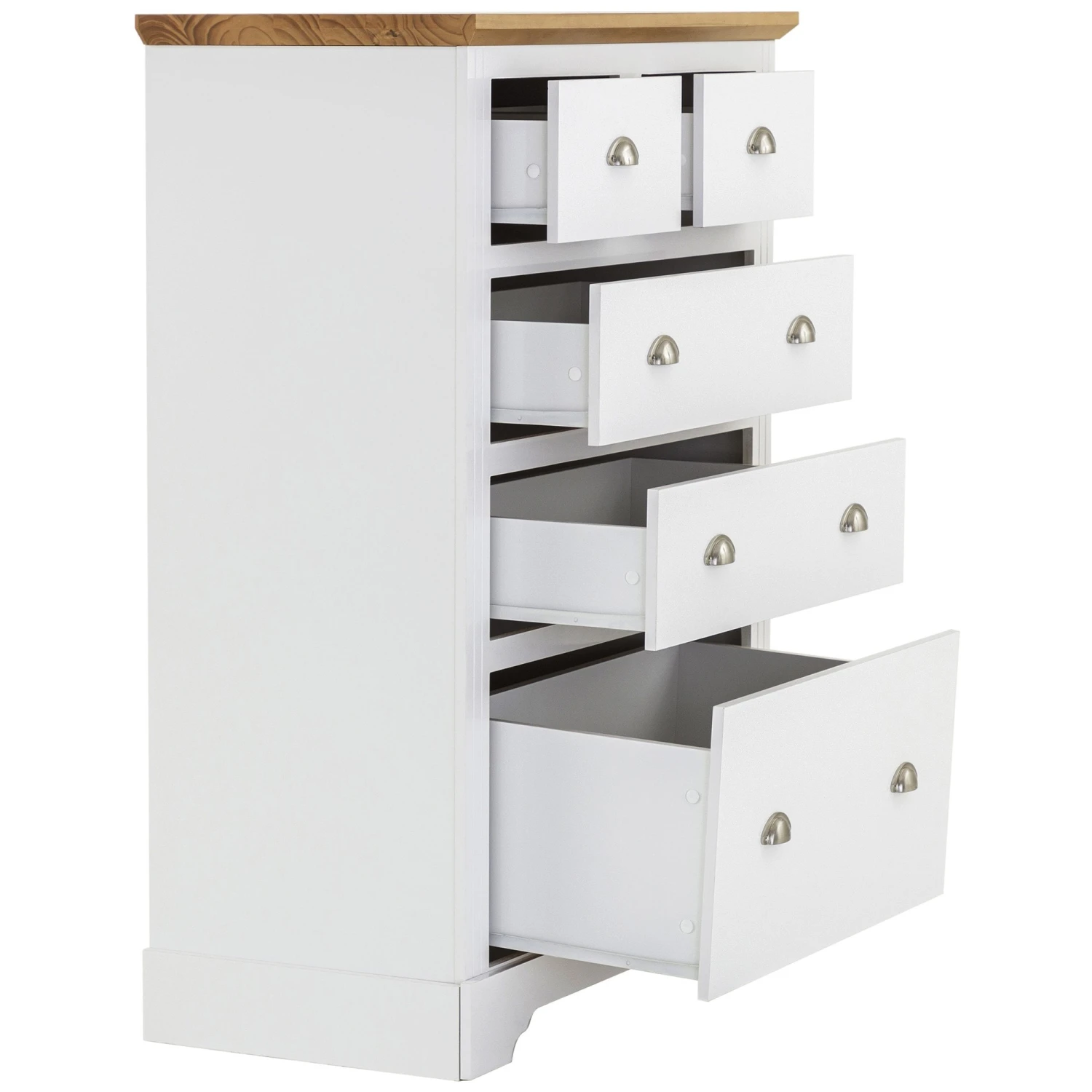 Toledo White 3 And 2 Drawer Chest 4 Toledo White 3 And 2 Drawer Chest - Image 2