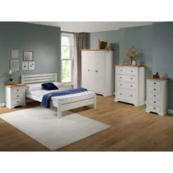 Toledo White 3 Drawer Bedside -Fresh sleep Store toledo white 3 drawer bedside p76361 122410 zoom