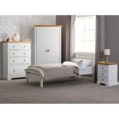 Toledo White 3 Drawer Bedside -Fresh sleep Store toledo white 3 drawer bedside p76361 122411 zoom