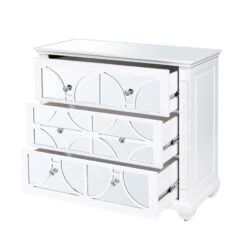 Torino White Wood 3 Drawer Chest -Fresh sleep Store torino white wood 3 drawer chest p77318 127896 zoom