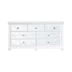 Torino White Wood 7 Drawer Chest -Fresh sleep Store torino white wood 7 drawer chest p77316 127884 zoom
