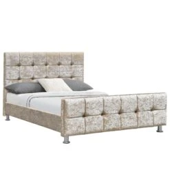 Valentina Champagne Crushed Velvet Bed -Fresh sleep Store valentina champagne crushed velvet bed p70982 146529 zoom