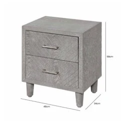 Venus 2 Drawer Grey Bedside Cabinet -Fresh sleep Store venus 2 drawer grey bedside cabinet p81377 163914 zoom