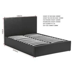 Waverley Black Ottoman Storage Bed -Fresh sleep Store waverley black ottoman storage bed p69469 136103 zoom