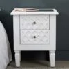 White Benton Wooden Bedside -Fresh sleep Store white benton wooden bedside p49320 178623 zoom